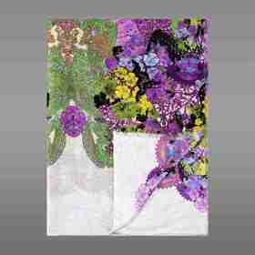 桑蚕丝精纺澳毛双面围巾