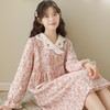 夕颜睡裙女秋冬碎花空气棉加厚甜美棉质家居裙LZ2227 商品缩略图8