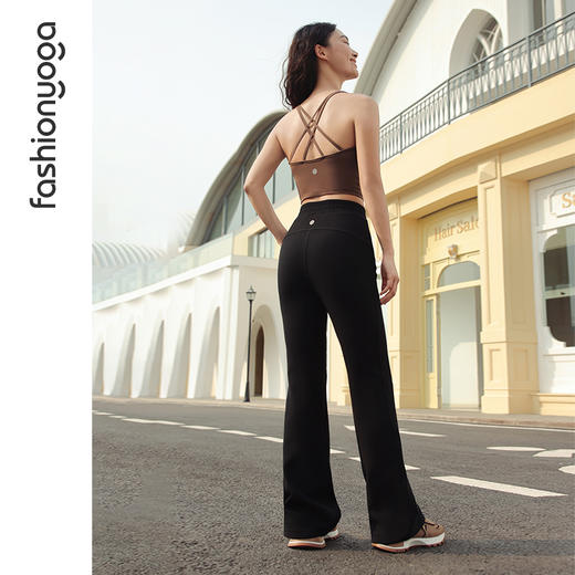 凡圣瑜伽 泡芙喇叭长裤F14980 商品图3