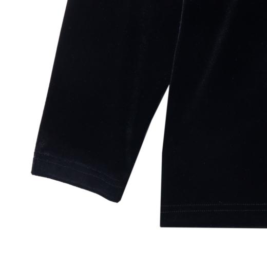 T1848秋季新款时尚个性纯色绒面圆领套头长袖T恤休闲情侣户外上衣 商品图5