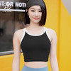 跃牌【倚窗听雨】系列 拼色瑜伽文胸女一体式固定杯裸感美背紧身运动背心WX46 商品缩略图4