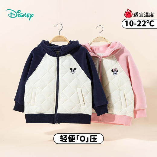 【校服神器】24秋冬男女童新款夹棉外套连帽防风保暖奥利绒棉服ZD4DS007 商品图1