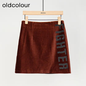 oldcolour复古气质高腰显瘦A字短款半身裙女L41061144