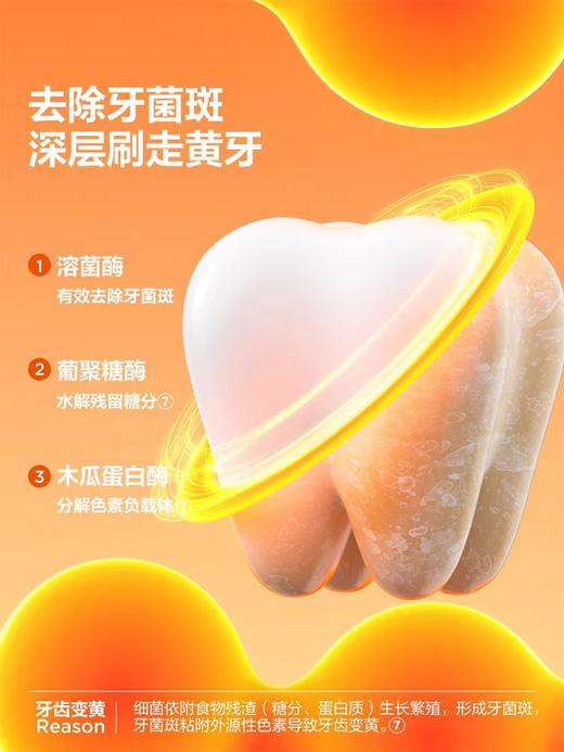 【春上新】9楼母婴生活馆 参半可清牙膏溶菌酶热感39°溶渍美白清新口气牙菌斑含氟成人95g 吊牌价：39.9元 活动价：33.9元 商品图2