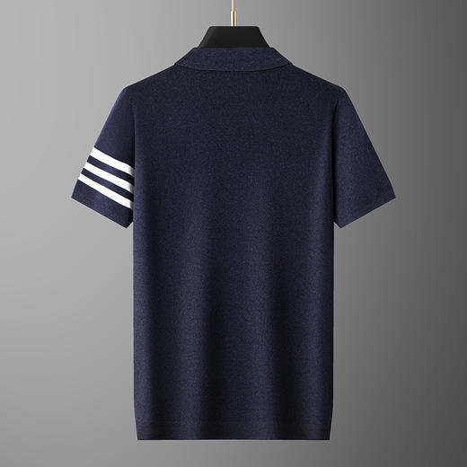 【莱赛尔】【新款DG】大依优型翻领毛衣针织衫短袖背心休闲针织衫毛背心加肥加大上衣男士胖子大码毛衫t恤打底 商品图1