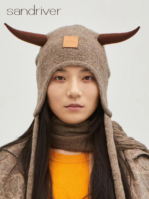 青海牦牛绒牛角帽SJF96P662N 商品图5