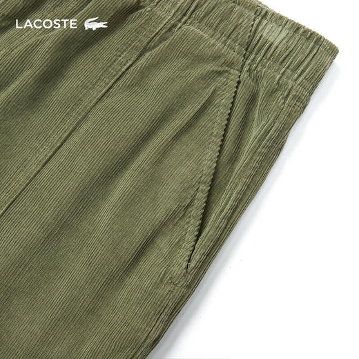 LACOSTE【王一博同款】法国鳄鱼男装新款纯棉直筒长裤HH5963-98 商品图4