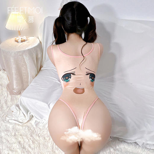 【情趣内衣】霏慕大眼萌妹趣味开裆连体衣7020 商品图5