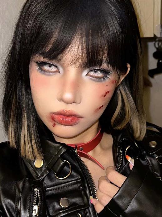 paprikacon 日抛 恶漫白蛛 直径14.5mm着色13.8mm   cos (两片装) 商品图4