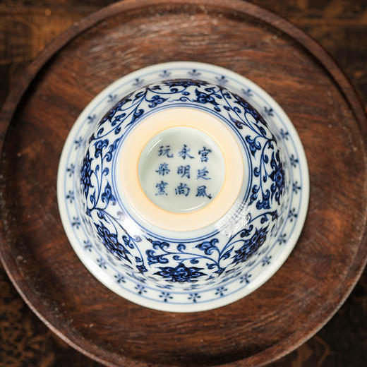 永明尚玩青花明缠枝大压手 商品图5