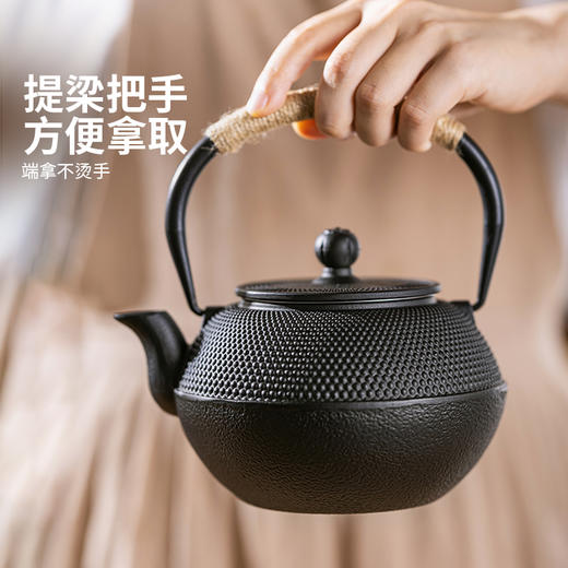 摩登主妇泡茶壶家用煮茶壶围炉煮茶壶户外烧水壶茶具套装铸铁茶壶 商品图3