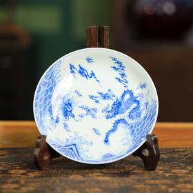 九本造物双龙图案壶承