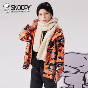 【团购】SNOOPY史努比童装秋冬季风衣两件套三合一防风外套110-150 SF3317007