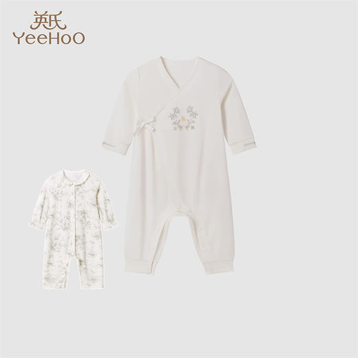 英氏婴儿衣服秋季纯棉宝宝连体衣春秋新生儿哈衣爬服YLHAJ0Q016A YLAAJ0Q016A 商品图0