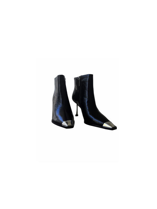 SAFICOO 时尚真皮 舒适百搭 气质小方头短靴 商品图2