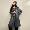 西遇英伦风复古垂感宽松长款风衣女秋季高级感外套V3742710 商品缩略图3