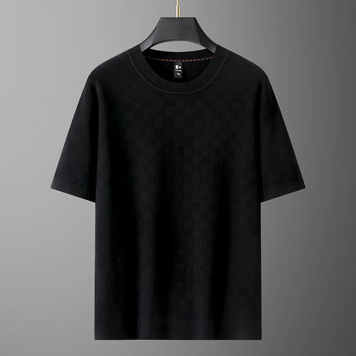 【新款DG】大依优型圆领毛衣针织衫短袖背心休闲针织衫毛背心加肥加大上衣男士胖子大码毛衫t恤打底 商品图8