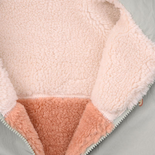 棉果果专柜同款冬季新品女童两面穿羊羔绒外套M422100424608 商品图5