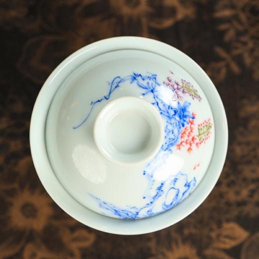 九本造物紫气东来斗彩盖碗 商品图4