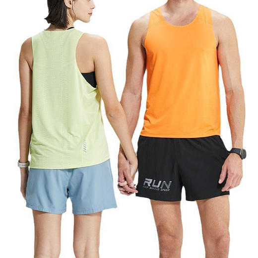 跃牌【跃LEAP-ACTIVE】系列 冰丝网眼透气坎肩无袖跑步健身速干运动T恤4111005 商品图4