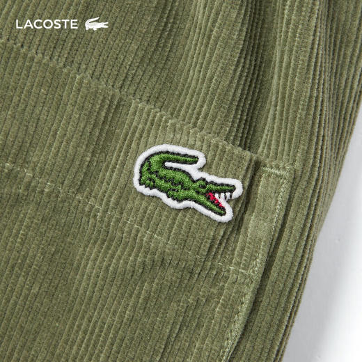 LACOSTE【王一博同款】法国鳄鱼男装新款纯棉直筒长裤HH5963-98 商品图3
