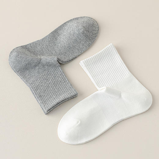 【直角纯色男精梳棉袜】直角纯色男士长筒袜秋冬保暖无骨男精梳棉袜子透气袜 商品图1