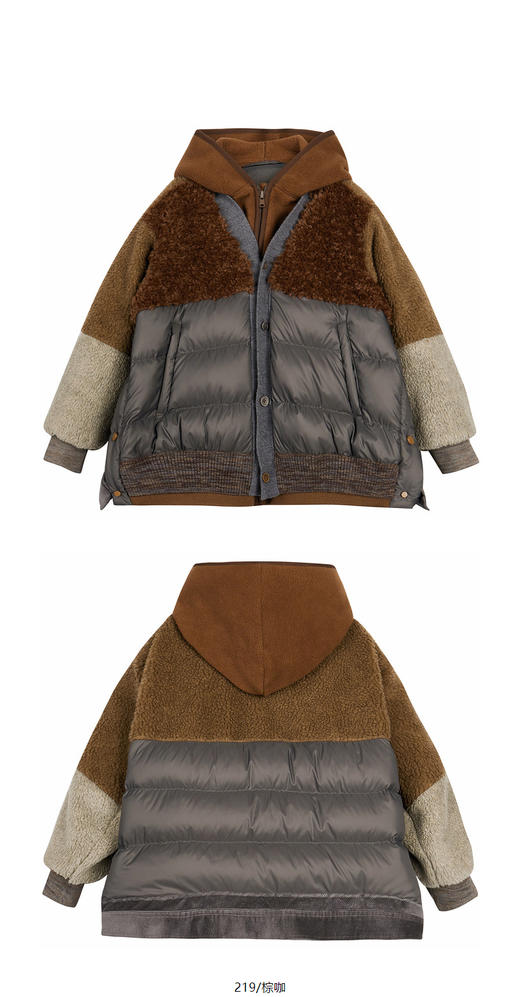 jnby   24年冬款  短款羽绒服  1O0C12260 商品图4