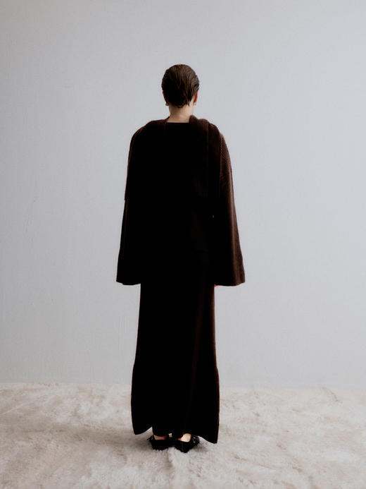 VC｜AW24068 Venus knit skirt 半身裙 [ 棕 / 白 ] 商品图3