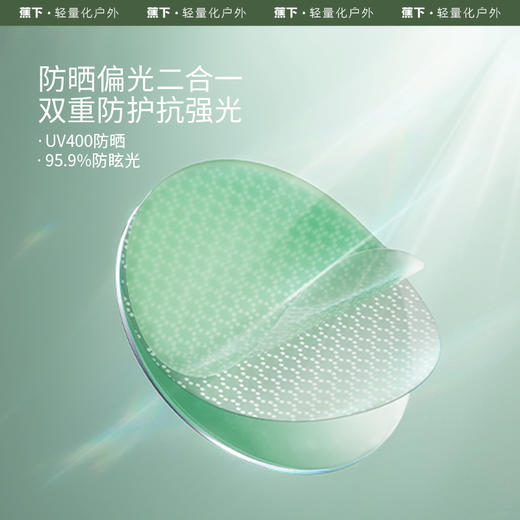 蕉下方形大框折叠墨镜FO31124 商品图4