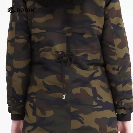 波顿女士羽绒服貉子毛冬季双面穿中长款外套高端LC716519 商品图4