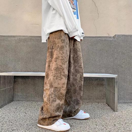【复古休闲！舒适随性】让腿自由呼吸，让心灵自由驰骋！高街的潮流配上日系的复古感，美式的设计和阔腿的版型，让你成为时尚圈中的标志性存在！ 商品图6