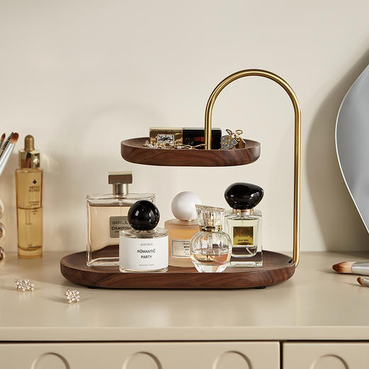 初心| 雅致木韵香水收纳架胡桃木 商品图3