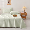 【全棉夹棉四季盖毯】水洗棉床盖纯色床单全棉夹棉床盖四季盖毯床盖可机洗 商品缩略图0