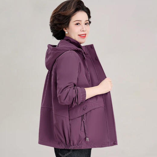 【外套女春秋款】妈妈中年女装 秋装新款风衣 中老年女士早秋大码上衣薄 商品图12