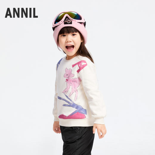女童萌趣夹棉卫衣冬季新款安奈儿童装实体店同款XG441748 商品图1