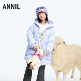 【御寒-5~5℃】女童纯真净色羽绒外套冬季新款安奈儿童装实体店同款AG445807