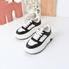 经典鲨2024年冬新款时尚拼色系带舒适透气平底休闲小白鞋女KW356-D37031 商品缩略图2