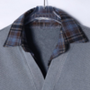 WY242秋冬季新款潮牌美式ins格子拼接假两件外套男百搭复古宽松上衣 商品缩略图2