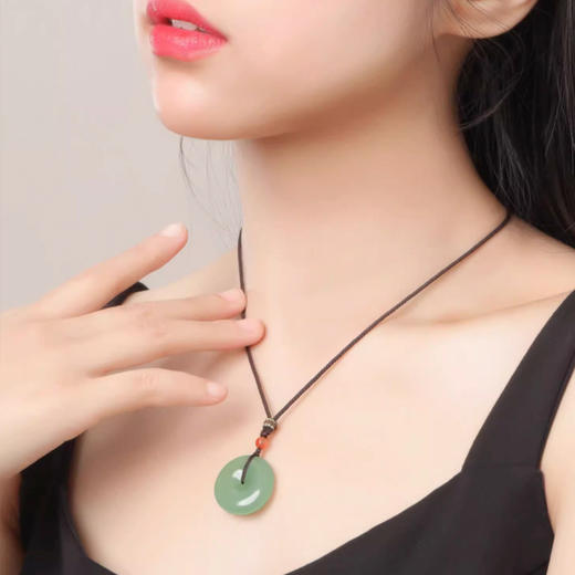 【经典】鸿运当头和田玉平安扣吊坠 商品图0