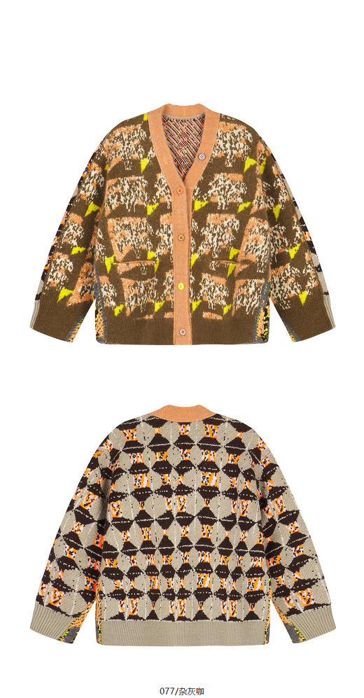 jnby  24年冬款   短款开襟毛衣  1O0312040 商品图11