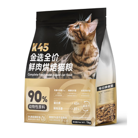 【积分商城】金多乐金选k45全价烘焙猫粮1kg