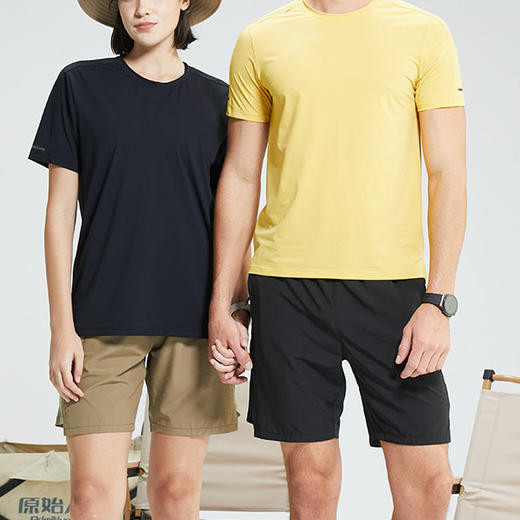 跃牌【跃LEAP-ACTIVE】系列 夏季圆领纯色速干冰丝透气T恤4111006 商品图3