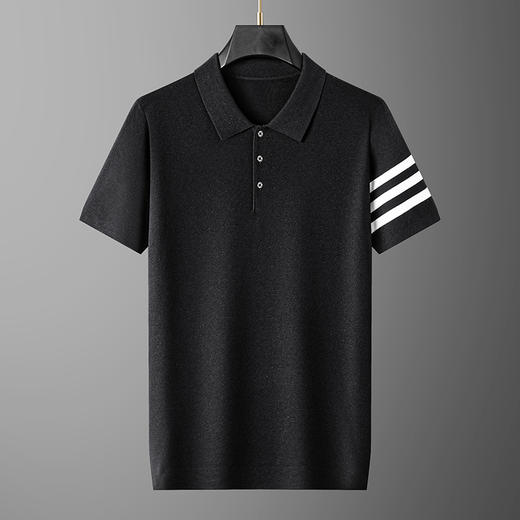 【莱赛尔】【新款DG】大依优型翻领毛衣针织衫短袖背心休闲针织衫毛背心加肥加大上衣男士胖子大码毛衫t恤打底 商品图8