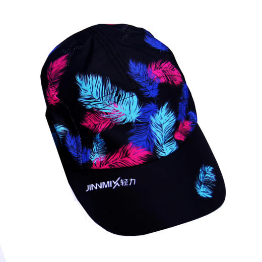 飘飘黑镂空超轻防晒透气吸汗排汗运动马拉松越野跑步全顶帽 商品图4