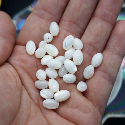 椭圆贝珠6x9mm 珠料意卡米诺手串念珠单颗珠子散珠半成品 商品图11