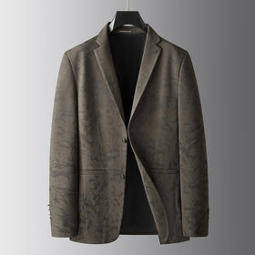 【新款DDA】大依优型品质西服外套商务夹克男宽松加肥加大码上衣胖子正装休闲