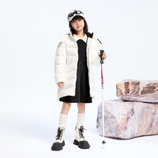 【极寒-15~-5℃】女童防风雪保暖羽绒服冬季新款安奈儿童装实体店同款AG445796 商品图3