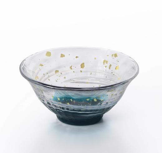 日本进口石塚硝子aderia 津轻手工玻璃金箔杯清酒杯彩色酒盅酒具津轻水晶初夏星夜清酒杯75cc 商品图1