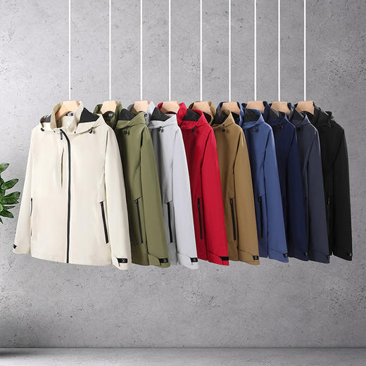 跃牌【跃LEAP-ACTIVE】系列 冲锋衣外套可拆卸帽子男女同款防风夹克521 商品图1
