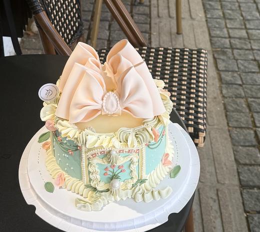 复古宫廷公主蝴蝶结蛋糕 商品图0